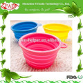 New Procuct for 2015 Collapsible Silicone Dog Salad Bowl